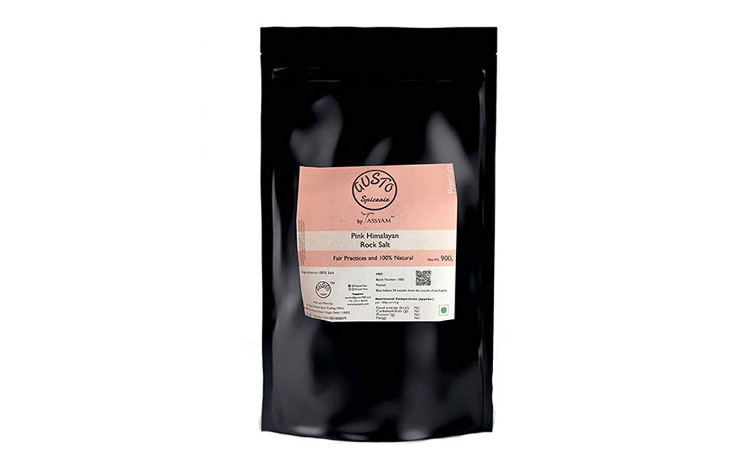 Tassyam Pink Himalayan Rock Salt    Pack  900 grams